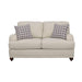 Glenn - Upholstered English Arm Loveseat - Light Gray And Blue - JaxCo Furniture