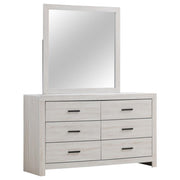 Brantford - 6-Drawer Dresser With Mirror - JaxCo Furniture