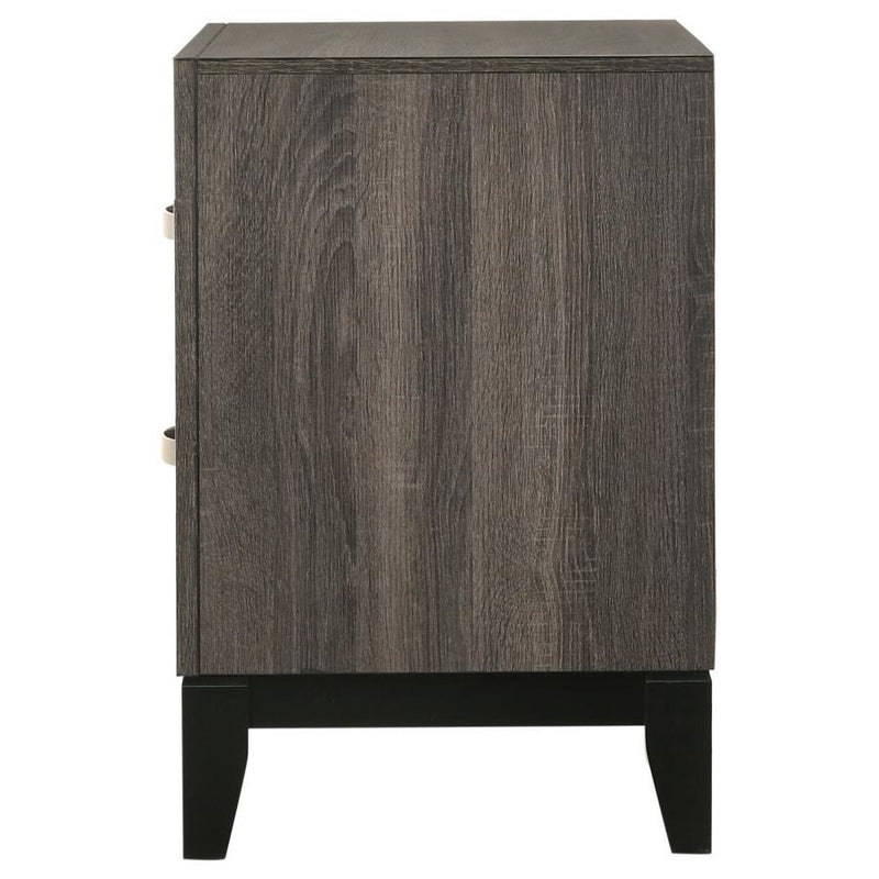 Watson - 2-Drawer Nightstand - Gray Oak - JaxCo Furniture