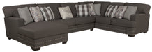 Crawford - Sectional With Accent Pillows - JaxCo Furniture