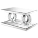 Breena - Rectangular Mirrored Acrylic Coffee Table - Silver - JaxCo Furniture