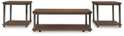Trindwick - Brown / Gun Metal - Occasional Table Set (Set of 3) - JaxCo Furniture