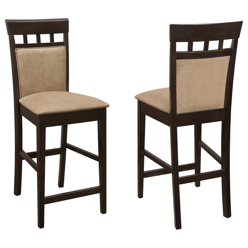 Gabriel - Closed Back Counter Chair (Set of 2) - Cappuccino - JaxCo Furniture