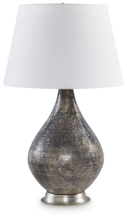 Bluacy - Antique Gray - Glass Table Lamp - JaxCo Furniture