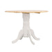 Allison - Round Drop Leaf Extension Dining Table - White - JaxCo Furniture