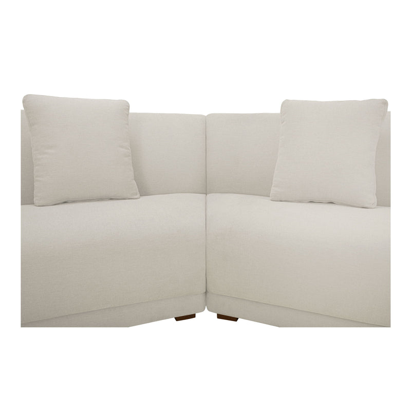 Fraser - 3 Piece Modular Sectional With Wedge Slipper - White - JaxCo Furniture