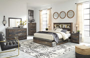 Drystan - Dresser, Mirror, Bookcase Bed Set - JaxCo Furniture