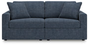 Modmax - Ink - 2-Piece Sectional Loveseat - Fabric - JaxCo Furniture