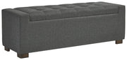 Cortwell - Gray - Storage Bench - JaxCo Furniture