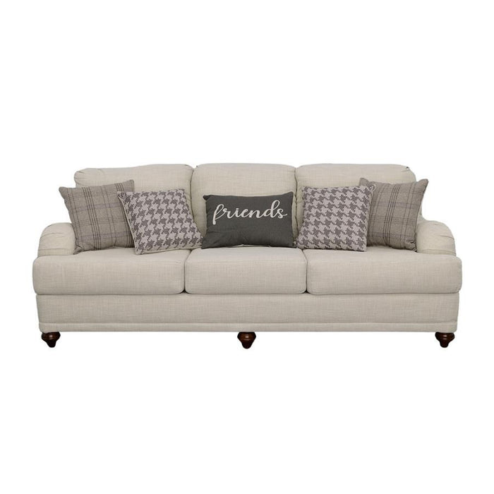 Glenn - Upholstered English Arm Sofa - Light Gray - JaxCo Furniture