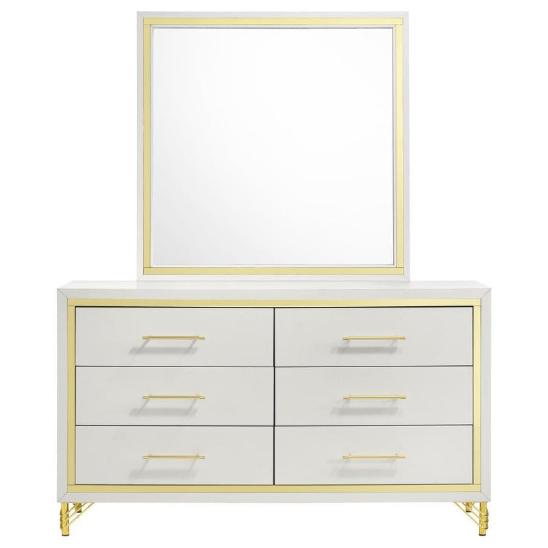 Lucia - 6-Drawer Dresser - JaxCo Furniture