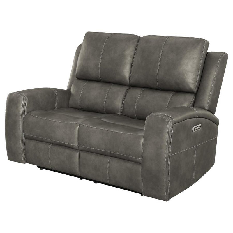Brickston - Triple Power Reclining Loveseat - JaxCo Furniture