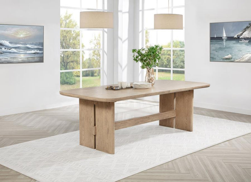 Kailani - Rectangular Wood Dining Table - Beige Oak - JaxCo Furniture