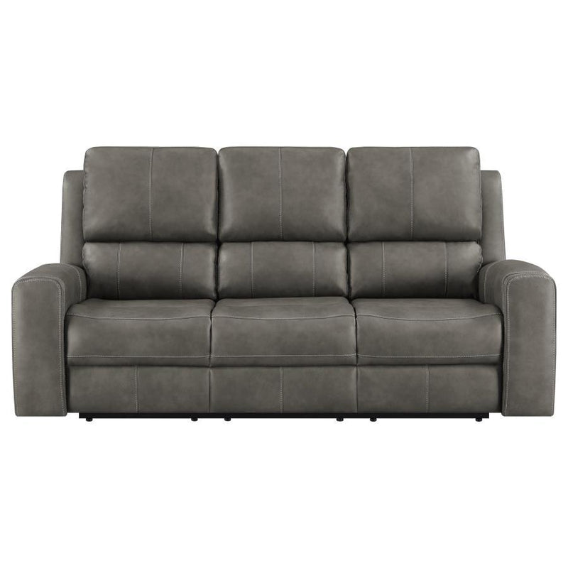Brickston - Triple Power Reclining Sofa - JaxCo Furniture