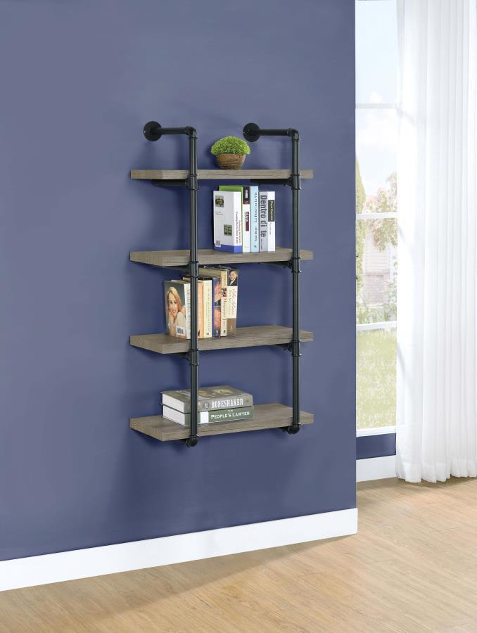 Elmcrest - 4-Shelf Wall Bookshelf - JaxCo Furniture