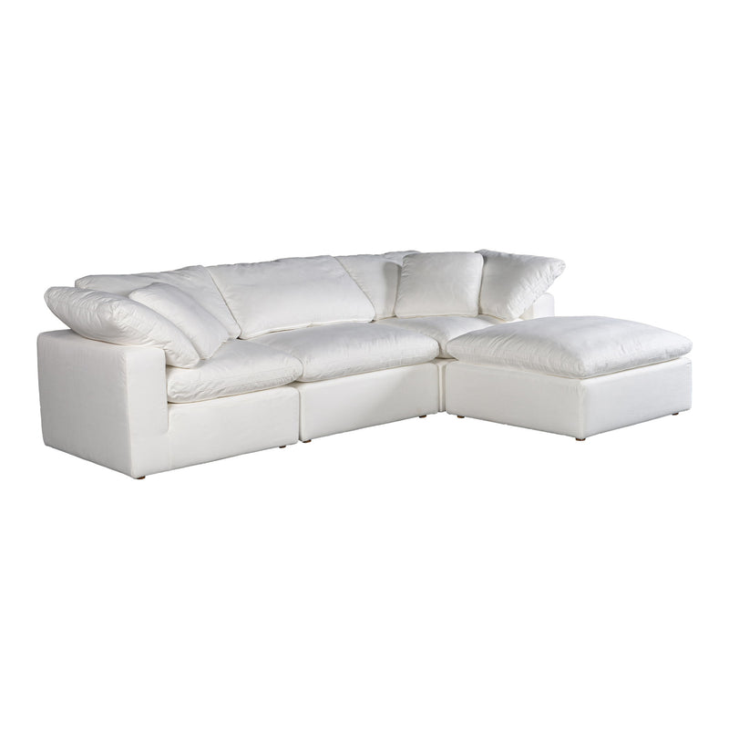 Terra - Livesmart Fabric Condo Lounge Modular Sectional - Cream - JaxCo Furniture