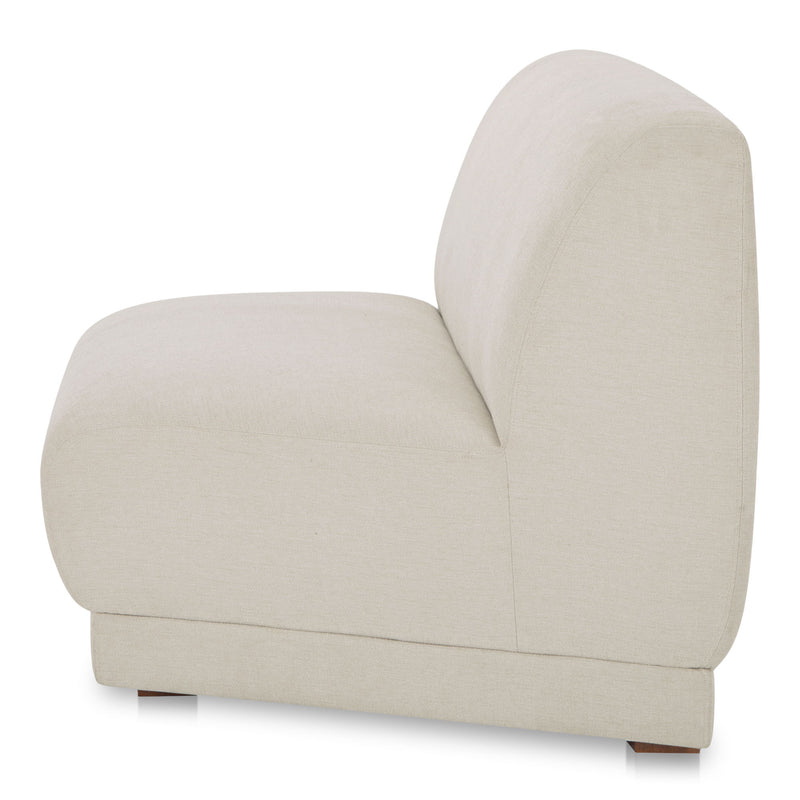 Fraser - Wedge Slipper Chair - Off White - JaxCo Furniture