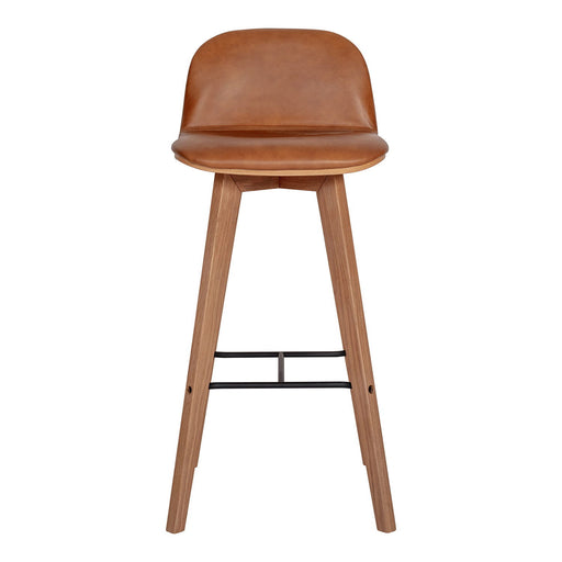 Napoli - Leather Barstool - Tan - JaxCo Furniture