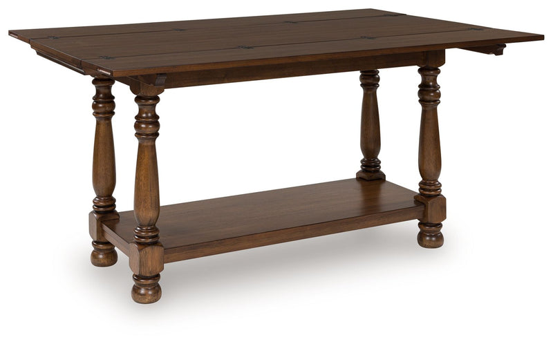 Sturlayne - Brown - Flip Top Sofa Table - JaxCo Furniture