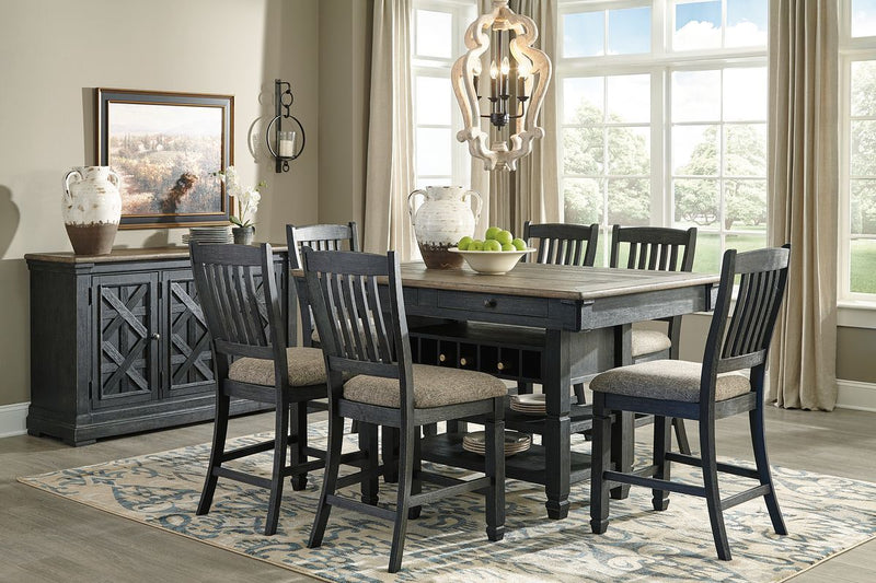 Tyler Creek - Counter Height Table Set - JaxCo Furniture