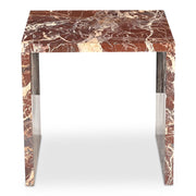 Rosa - Accent Table - Rosso Levanto Marble - JaxCo Furniture