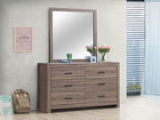 Brantford - 6-Drawer Dresser With Mirror - JaxCo Furniture
