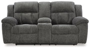 Frohn - Dbl Reclining Loveseat With Console - JaxCo Furniture