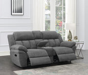 Bahrain - Upholstered Motion Loveseat - JaxCo Furniture