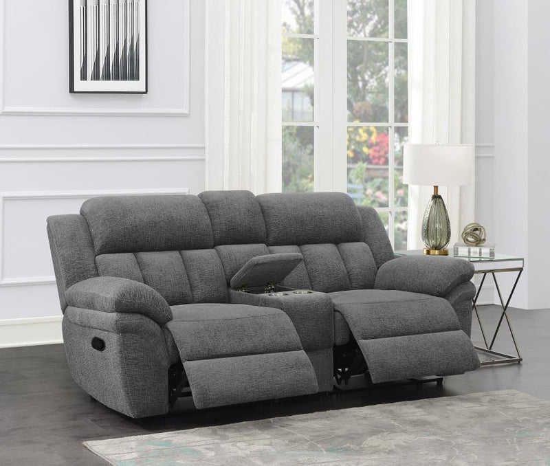Bahrain - Upholstered Motion Loveseat - JaxCo Furniture