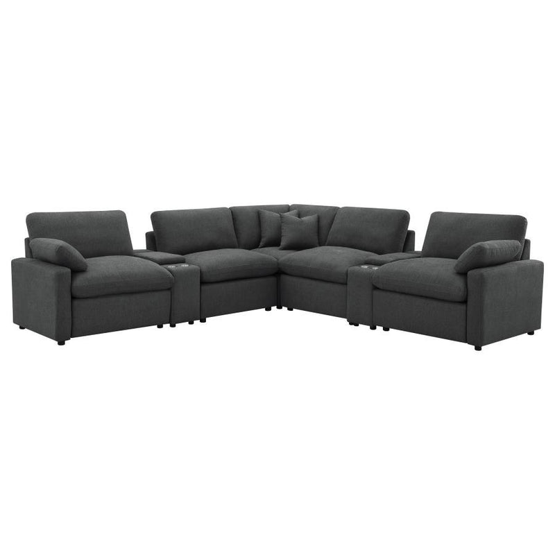 Collins - 7-Piece Modular Power Reclining Sectional - JaxCo Furniture