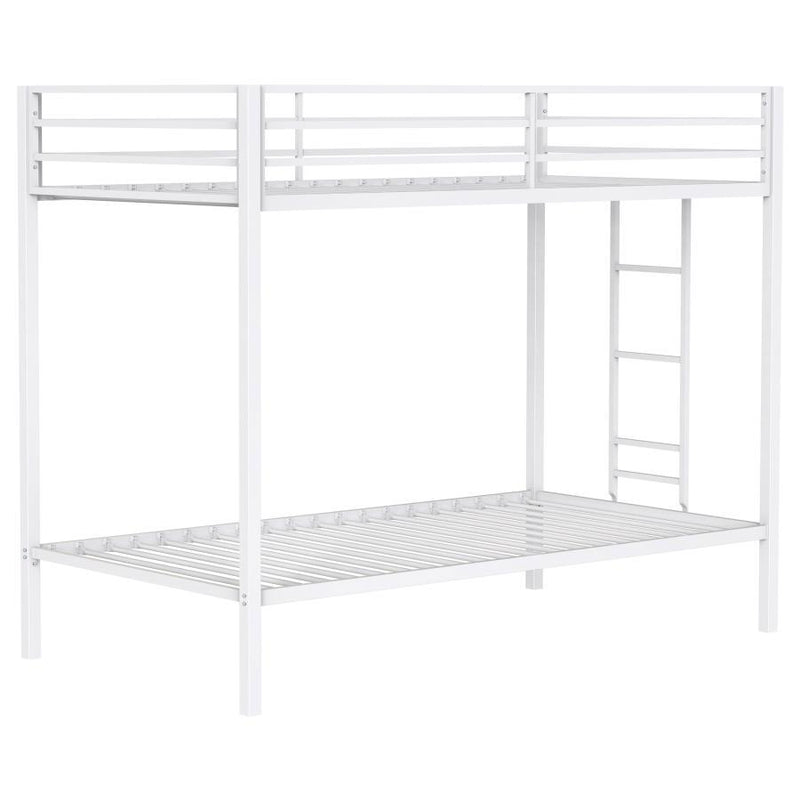 Alevera - Metal Bunk Bed With Ladder - JaxCo Furniture