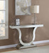 Saanvi - U-Shaped Mirrored Entryway Console Table - Silver - JaxCo Furniture