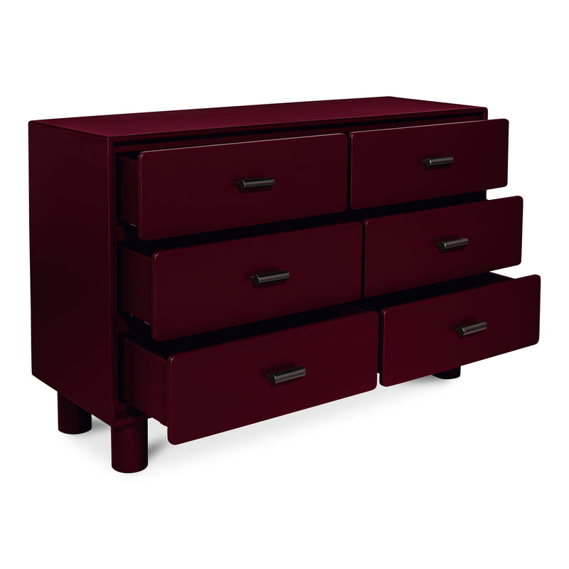Jolene - Dresser - Red - JaxCo Furniture
