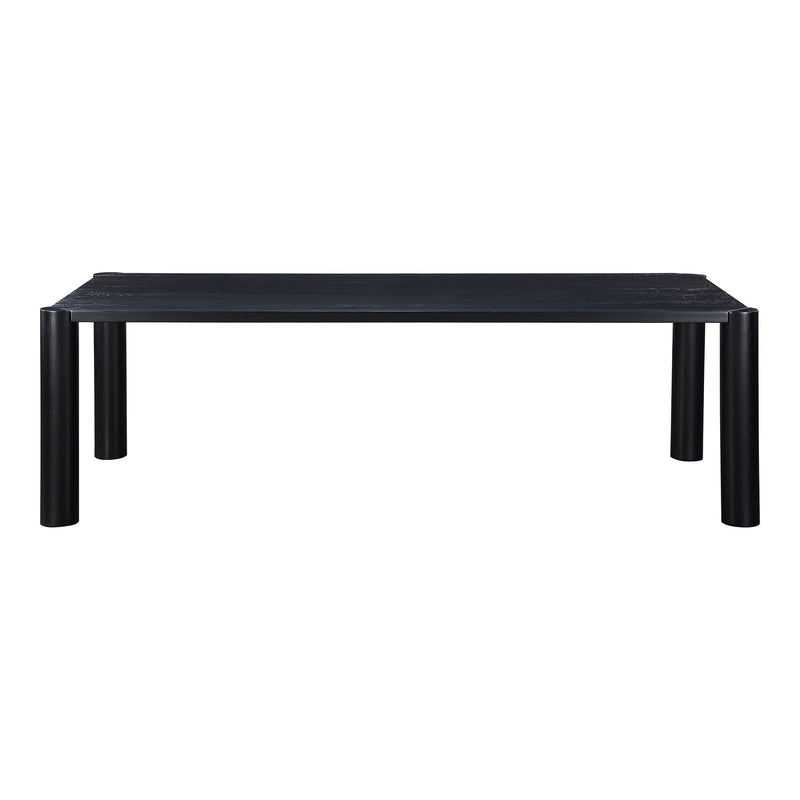 Post - Large Dining Table - Black Oak - JaxCo Furniture