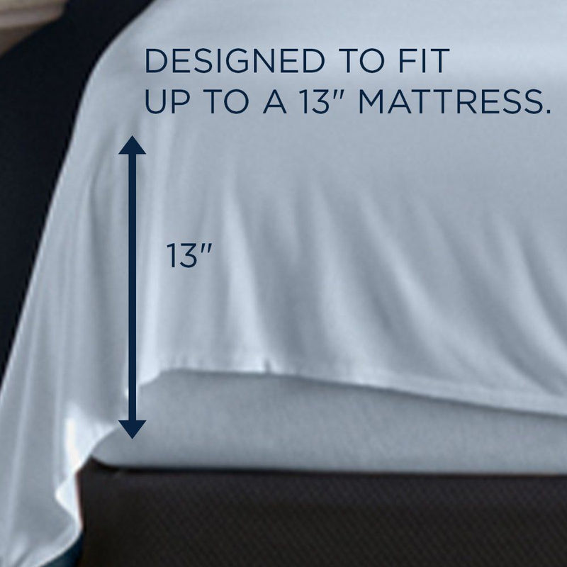 Linens - Tempur Rayon from Bamboo Sheet Set - Sleepy Blue - JaxCo Furniture