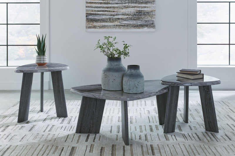 Bluebond - Gray - Occasional Table Set (Set of 3) - JaxCo Furniture
