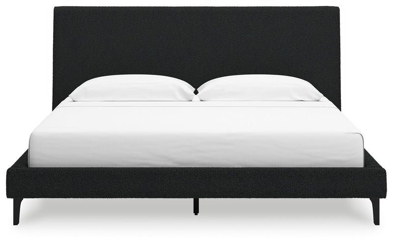 Cadmori - Upholstered Bed With Roll Slats
