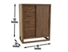 Lofton - Gentleman's Chest - Dark Brown - JaxCo Furniture