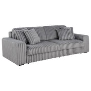 Jacana - Corduroy Upholstered Dual Power Chaise Sofa - JaxCo Furniture