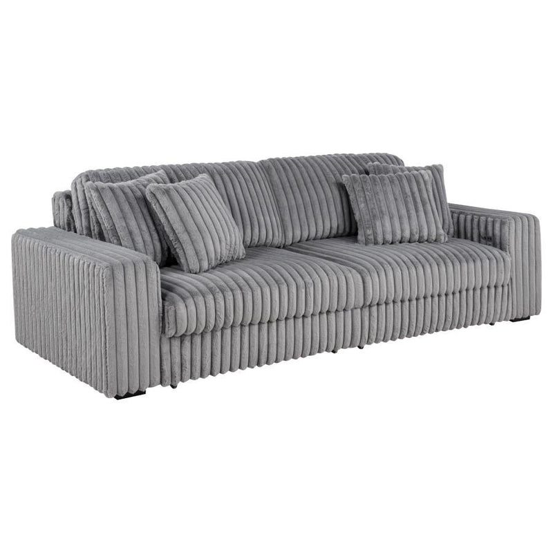 Jacana - Corduroy Upholstered Dual Power Chaise Sofa - JaxCo Furniture