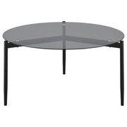 Rosalie - Round Smoked Glass Top Table - JaxCo Furniture