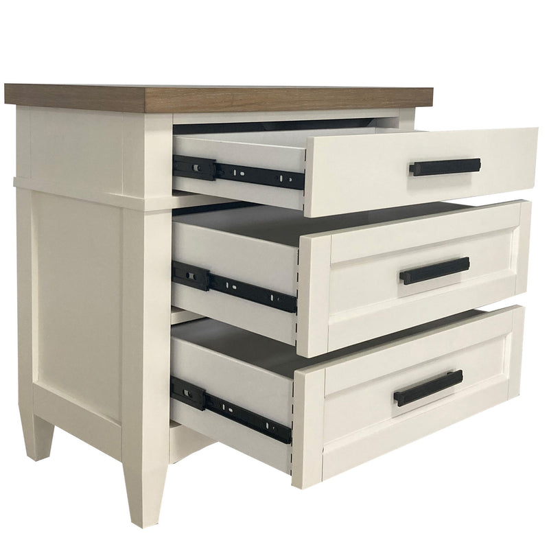 Americana Modern Bedroom - 2 Drawer Nightstand - JaxCo Furniture