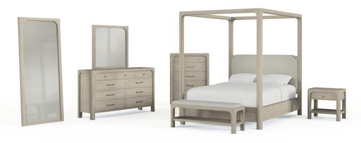 Solano - 85" Queen Canopy Bed - Weathered Mango - JaxCo Furniture