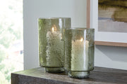 Clarkton - Green - Candle Holder Set (Set of 2) - JaxCo Furniture