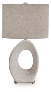 Trentlen - Cream / Gold Finish - Paper Table Lamp - JaxCo Furniture