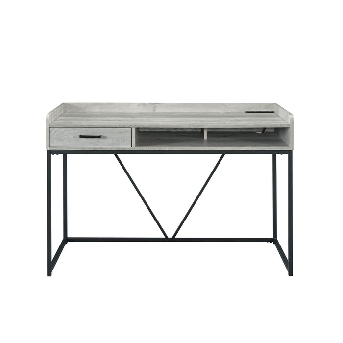 Preston - Desk - Grey - JaxCo Furniture