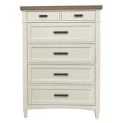 Americana Modern Bedroom - 6 Drawer Chest - Cotton - JaxCo Furniture