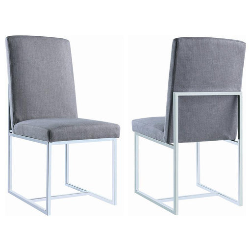 Mackinnon - Upholstered Dining Side Chair (Set of 2) - Gray - JaxCo Furniture