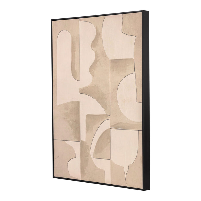 Saga 2 - Wall Art - Beige - JaxCo Furniture