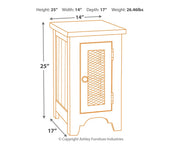 Wystfield - White / Brown - Chair Side End Table - JaxCo Furniture